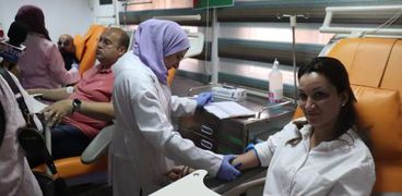 حملة التبرع بالدم للشعب الفلسطيني بالجيزة