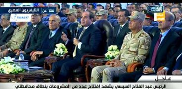 الرئيس السيسي يشهد افتتاح أنفاق بورسعيد