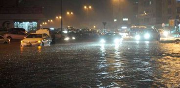 السيول في الكويت
