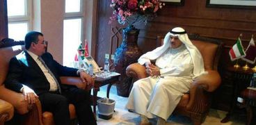 اسامة هيكل ووزير الاعلام الكويتي