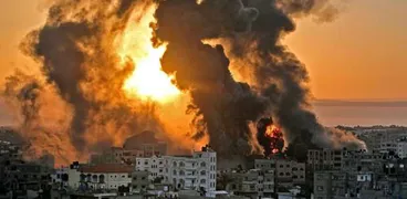 مشهد من الحرب على غزة