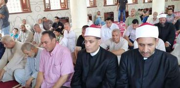 جانب من افتتاح مسجد الوحدة بمدينة سيدي سالم بكفر الشيخ