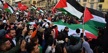 مظاهرات دعم القضية الفلسطينية ورفض العدوان الصهيوني السافر على قطاع غزة
