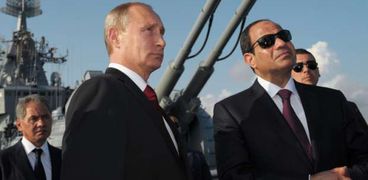 الرئيس عبدالفتاح السيسي والرئيس الروسي بوتين