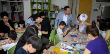 إحدى دور رعاية الاطفال في كوريا الجنوبية