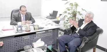الكاتب الصحفى محمد مصطفى أبوشامة خلال حواره مع الدكتور حسام بدراوى
