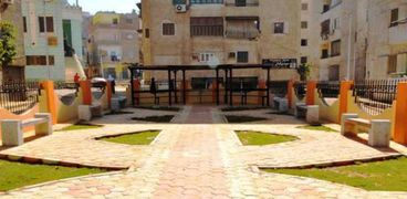 إنشاء حديقة عامة وسط العمارات السكنية بالكورنيش الشرقى بسوهاج
