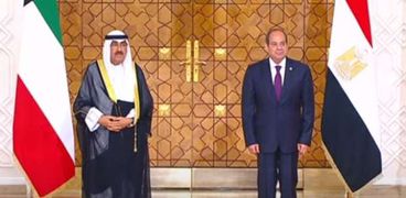 استقبال الرئيس السيسي لأمير الكويت