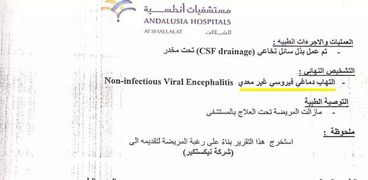 صحة الإسكندرية تنشر التقرير الطبي للطالبة المصابة ليس سحائي