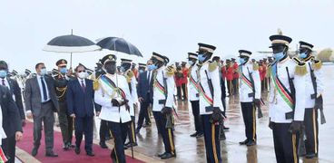 الرئيس السيسي يصل إلى جنوب السودان