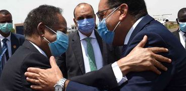 رئيس الوزراء المصري والسوداني