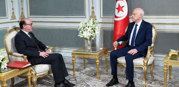 لقاء الرئيس التونسي قيس سعيد مع إلياس الفخفاخ المكلف بتشكيل الحكومة الجديدة