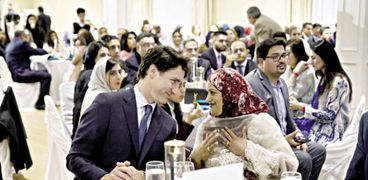 رئيس وزراء كندا جاستين ترودو فى حفل إفطار الجالية المسلمة فى مدينة ميلتون