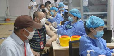 أحد مراكز التطعيم ضد كورونا في الصين