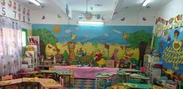 إحدى قاعات رياض الأطفال بالقاهرة