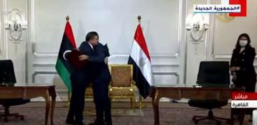 رئيسا مجلسي الوزراء المصري والليبي