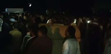 تشييع جثامين ضحايا غرق تروسيكل بمشروع ناصر بالبحيرة
