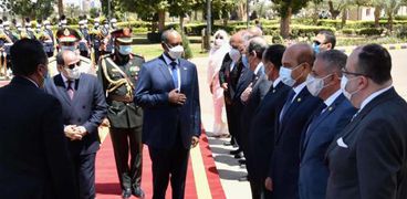 جانب من زيارة الرئيس السيسي إلى السودان