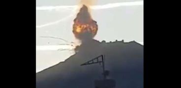 صورة من الفيديو المتداول للإنفجار