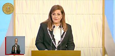 وزيرة التضامن خلال كلمتها فى احتفال يوم المرأة المصرية والأم المثالية