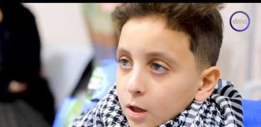 الطفل الفلسطيني المصاب عبد الله كحيل