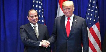 الرئيس عبدالفتاح السيسي والرئيس دونالد ترامب
