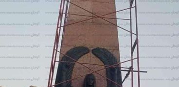 بدء ترميم تمثال سعد زغلول بالإسكندرية