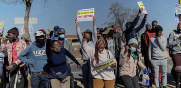 احتجاجات في جنوب إفريقيا
