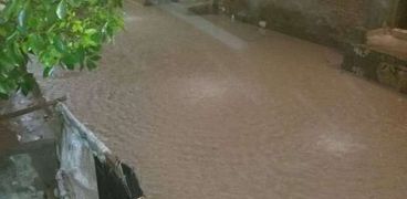 جانب من الأمطار في الإسكندرية