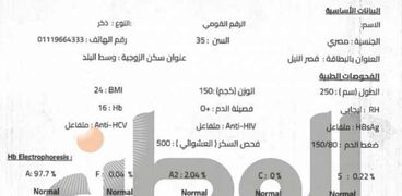 الشهادة الصحية لراغبي الزواج