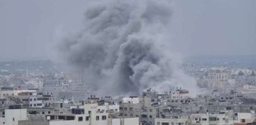 آثار قصف إسرائيلي على غزة