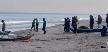 الصيد على شواطئ غزة