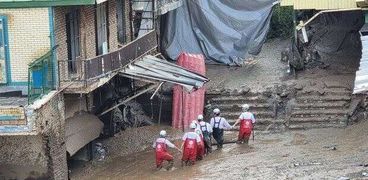 آثار الفيضانات في إيران