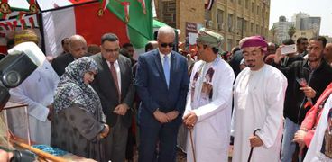 رئيس جامعة الإسكندرية يستقبل لملحق الثقافى لسفارة سلطنة عمان