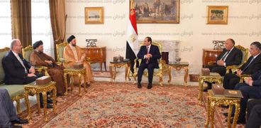 السيسى يلتقى رئيس التحالف الوطنى العراقى