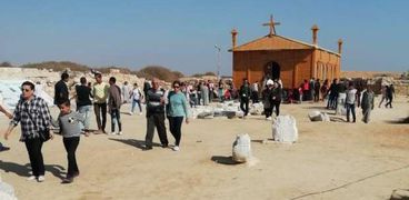 اعداد كبيرة بزيارة منطقة ابو مينا  الآثرية بذكرى استشهاد القديس