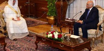 بالصور| رئيس البرلمان يستقبل أمين عام مجلس النواب البحريني لتطوير العلاقات