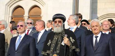 البابا تواضروس خلال الاحتفال بالعيد القومي للمجر