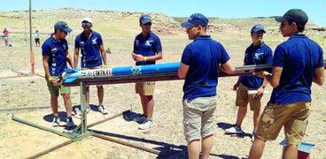 الصاروخ الذى شارك به الطلاب بمسابقة دولية