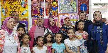 أطفال "ثقافة الإسكندرية" يودعون رمضان بـ100 لوحة فنية