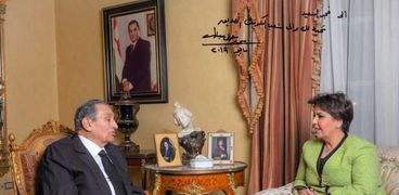 فجر السعيد مع الرئيس الأسبق الراحل حسني مبارك