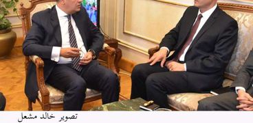 رضوان خلال لقائه مع سفير مصر الجديد بساحل العاج