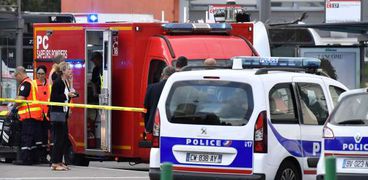 موقع حادث الطعن في مدينة "ليون" الفرنسية