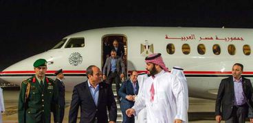 الرئيس عبد الفتاح السيسي وولي العهد السعودي