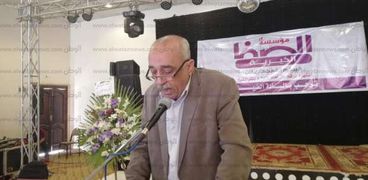 محافظ كفر الشيخ السابق خلال كلمته بحف تكريم اسر الشهداء