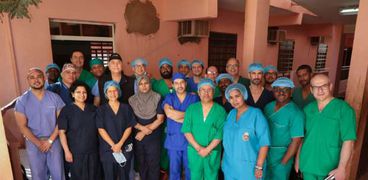 لقافلة الطبية العلاجية التدريبية لأطباء جامعة عين شمس بالعاصمة السودانية