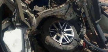 حادث تصادم على طريق إدفو أسوان الغربي