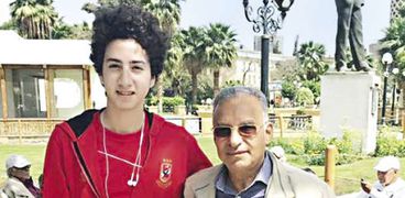 يوسف عبدالحميد مع زيزو المشرف العام على الكرة بالنادى الأهلى