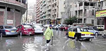 موجة صقيع وأمطار غزيرة شهدتها الإسكندرية