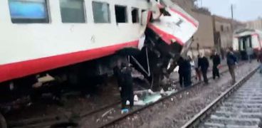 حادث قطارين روض الفرج